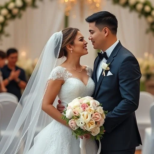 Elegantly clasped hands wearing subtle, classic wedding bands, resting on a soft, textured surface, symbolizing connection and intimacy.